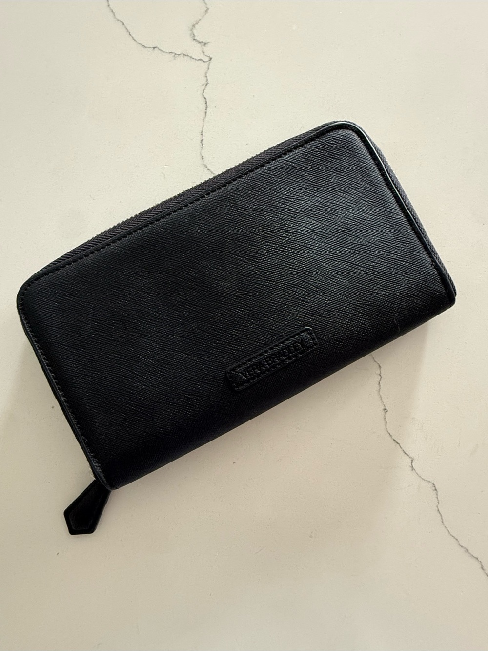 Vera Bradley Black Zip-Around Wallet